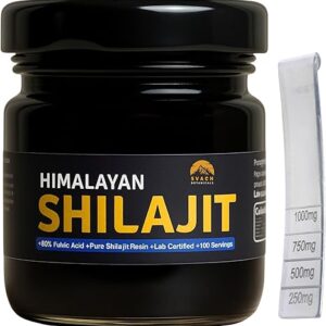 Svach Botanicals Shilajit Resin 40g - Aumente sua Energia com 80% de Ácido Fúlvico e Minerais Essenciais