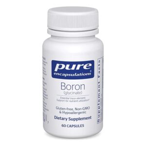 Boron Glicinato 3 mg - Suporte Natural para Equilíbrio Hormonal e Saúde Óssea com 60 Cápsulas