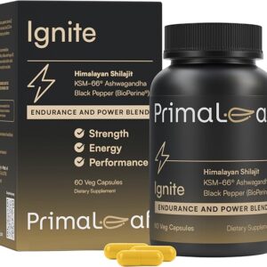 Suplemento Energético Natural Ignite PrimaLeaf 60 Cápsulas