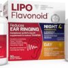 Lipo Flavonoid Day & Night Combo Kit - Alívio Eficaz para Zumbido nos Ouvidos com Melatonina e Vitamina C