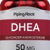 Piping Rock DHEA 50 mg - Suporte Hormonal Natural em Cápsulas de Liberação Rápida
