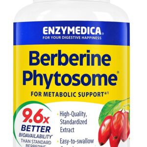 Suplemento Vegano de Berberina Phytosome 60 Cápsulas - 9.6X Mais Eficiente para Saúde Metabólica