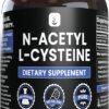 N-Acetyl L-Cysteine 365 Cápsulas - Suplemento Antioxidante Puro e Sem Aditivos
