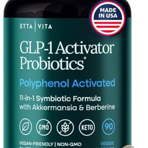 Suplemento GLP-1 Etta Vita 60 Cápsulas - Controle do Apetite e Suporte à Digestão para Perda de Peso