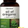Óleo de Orégano NatureBell 360 Softgels - Suporte Imunológico com Carvacrol e Thymoquinone