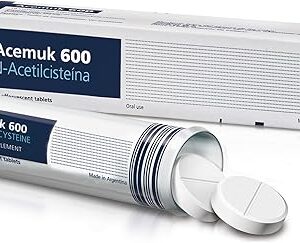Acemuk N-Acetylcysteine 600 mg - Antioxidante Potente e Suporte Respiratório
