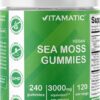 Gummies de Irish Sea Moss Veganas - Fortaleça Seu Sistema Imunológico com Bladderwrack e Burdock Root