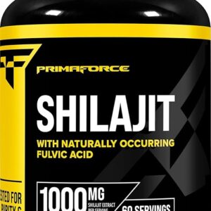 Primaforce Shilajit 120 Cápsulas - 1000mg de Extrato Potente para Energia e Antioxidantes