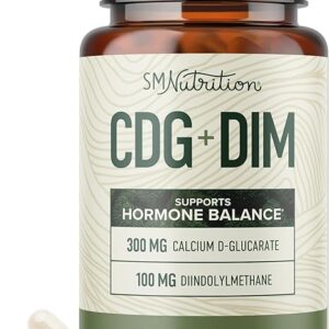 D-Glucarato de Cálcio com DIM - Detox Estrogênio e Equilíbrio Hormonal para Homens e Mulheres