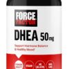 Force Factor DHEA 50mg - Suplemento Vegano para Equilíbrio Hormonal e Bem-Estar Emocional