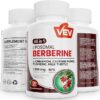 VEV Suplemento de Berberina com Canela do Ceilão e Pimenta Caiena - Saúde Metabólica em Cápsulas Veganas