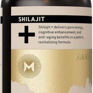 Manna Vitality Shilajit+ 60 Cápsulas - Aumente sua Energia e Performance com Vitalidade