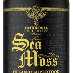 Cápsulas de Irish Sea Moss Ambrosia - 500 mg de Musgo do Mar Orgânico para Saúde e Vitalidade