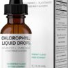 Codeage Chlorophyll Liquid Drops 60ml - Suplemento Vegano com 50mg de Clorofila por Dose para Saúde e Detox