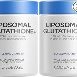Suplemento de Glutationa Lipossomal 60 Cápsulas - Antioxidante Vegano para Saúde Celular