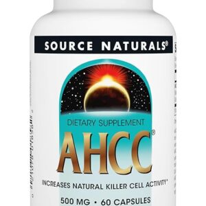 Source Naturals AHCC 500mg - Suplemento Imunológico com Cogumelos para Fortalecer as Defesas Naturais