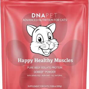 Suplemento para Gatos DNA PET Happy Healthy Muscles - Colágeno e Aminoácidos para Músculos Saudáveis