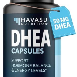 DHEA 50mg Havasu Nutrition - Suplemento para Equilíbrio Hormonal e Vitalidade Diária