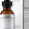 Suplemento Líquido de Complexo B Codeage com 8 Vitaminas B - Sabor Framboesa e 1 fl oz