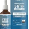 Suplemento Líquido Organic L Methylfolate 7.5 mg com Methyl B12 - Apoio Cognitivo e Metabólico