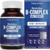 BioActive Vitamin B Complex com Methylfolate - 60 Cápsulas para Energia e Metabolismo