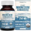 Suplemento de Magnésio Orgânico Triquetra Health - Energia e Sono Saudáveis com 60 Cápsulas