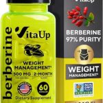 Suplemento de Berberina VitaUp 500mg - Aumenta Energia e Auxilia na Gestão de Peso