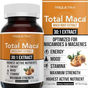 Total Maca Triquetra Health 60 Cápsulas - Potencialize Energia e Vitalidade com Maca Concentrada