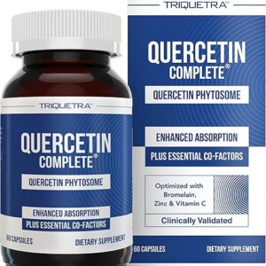 Quercetin Complete Triquetra Health - Suporte Imunológico com 50X Maior Absorção em 60 Cápsulas