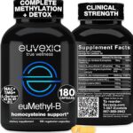 Methylated B Complex Vitamins Euvexia 180 Cápsulas - Suporte Avançado para Imunidade e Saúde Cerebral