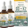 Suplemento Orgânico de Vitamina D3 e K2 MK-7 - Fortalece Imunidade e Saúde Óssea