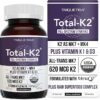 Suplemento de Vitamina K2 Total K2® - Vegan e Orgânico para Saúde Óssea e Cardiovascular