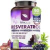 Resveratrol 1600mg Biodora - Antioxidante Natural para Saúde Digestiva, Imunidade e Coração