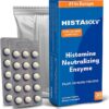 Medagel HISTAsolv Extra Strength - Suplemento Enzimático para Intolerância à Histamina e Digestão Confortável