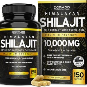 Cápsulas de Shilajit com 85+ Minerais e Ácido Fulvico - Energia e Vitalidade Natural