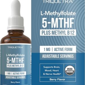 Methyl Folate Orgânico com B12 - Suporte Metabólico e Cognitivo para Saúde Mental