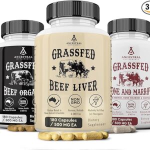 Ancestral Supplements Beef Organs - Suplemento Completo com Nutrientes Essenciais dos Órgãos Bovinoss