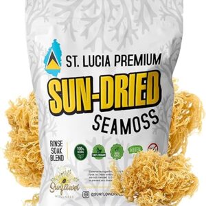 Irish Sea Moss Orgânico da Sunflower Wellness - Superfood Rico em Minerais para Energia e Imunidade