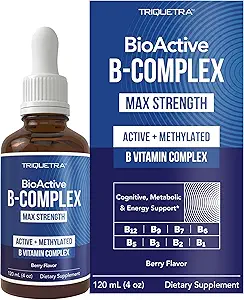 BioActive Complexo de Vitaminas B Líquido - Máxima Absorção e Energia para o Sangue