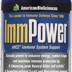 ImmPower AHCC 500mg - Suplemento Vegetariano para Suporte Imunológico Aumentado