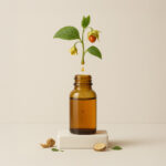 Imagem ilustrativa de óleo de ashwagandha disponibilizada pela Swiss Herbal; não representa embalagem rotulada
