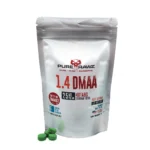 DMAA PureRawz 20 Cápsulas - 99% Pureza Testada para Foco e Perda de Peso - DMAA comprimidos 25mg/40ct/1g