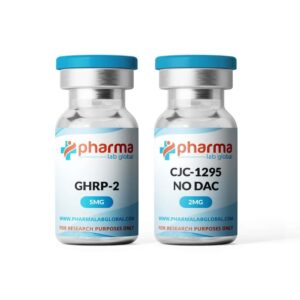 Combo Peptídeos GHRP-2 e CJC-1295 No DAC - Aumento Sustentado de Hormônio de Crescimento e Recuperação Muscular