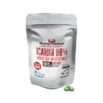 Icariin 98% Extrato de Horny Goat Weed - Suporte à Saúde Sexual e Óssea com 30 Cápsulas - Comprimidos 50mg por comprimido/60ct/3g