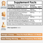 Mushroom Magic Powder Blend Nootropics Depot - Suporte Cognitivo e Vitalidade Natural Sem Cafeína - 5