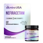 Nefiracetam Amino USA 10g - Potente Nootrópico para Memória e Neuroproteção em Pesquisas