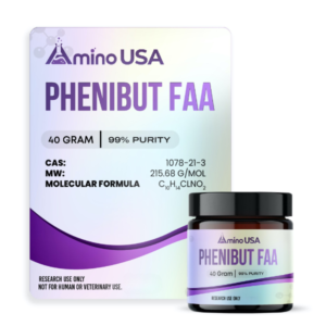Phenibut FAA Amino USA 10 Gramas - Potencial Calmante e Melhoria Cognitiva Eficaz