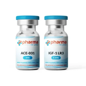 ACE-031 IGF-1 LR3 Peptide Combo Pharma Lab Global - Ganho Muscular e Recuperação Rápida
