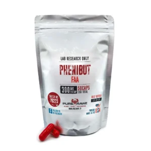 Phenibut FAA PureRawz 50 Cápsulas - 99% Pureza para Pesquisa do Sistema Nervoso Central