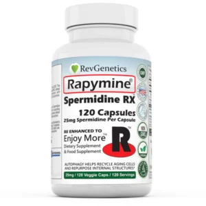 Rapymine RevGenetics 120 Cápsulas - Suporte à Autophagia e Antienvelhecimento com Espermidina